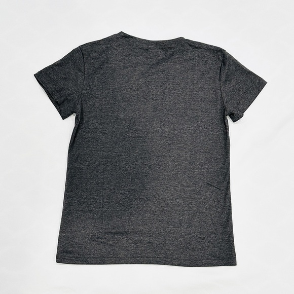 NWOT Fueled By Iced Coffee & Anxiety Grey Graphic T-shirt - Picture 7 of 7